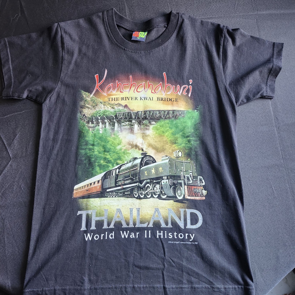Kanchanaburi Black Mens T-Shirt By Joligolf